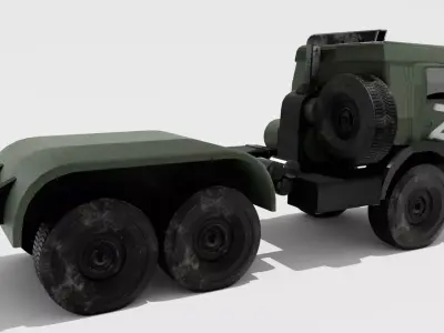 KAMAZ ATZ-9 Russian Low-poly 3D model