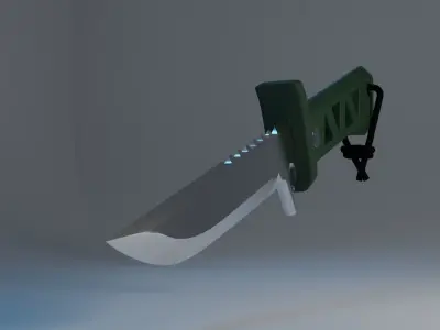 Xeonhunter knife with handle 3D model