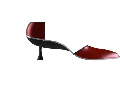 Convertible High Heel to Flat Shoe  Modular Footwear Design 3D model