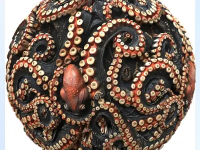 Octopus Seamless Texture Texture by zames1992 - Textured