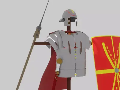 Acient Roman Armor Set Low-poly 3D model