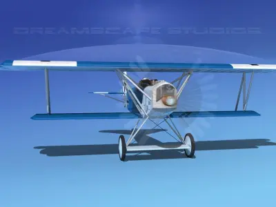 Fokker D-VII V09 Luftwaffe 3D model