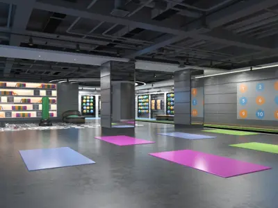 Gym Club 04 3D model