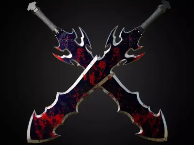 Sword of Warrior collection Low-poly 3D model