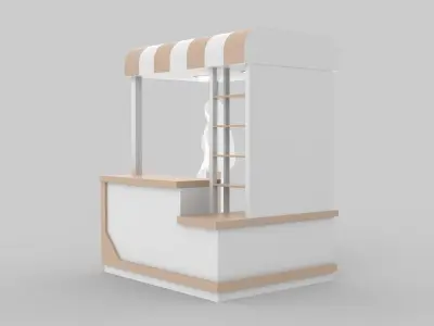Pop Up Stall 3D model