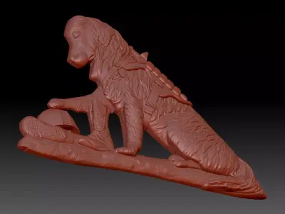 Military Dog 3D print model buy