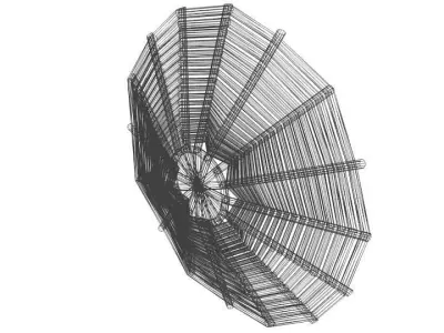 Personal Armor Shield - Perisai Rotan 3D model