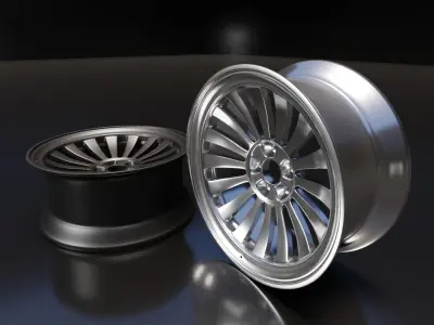 3D model rim wheel part5 3D model
