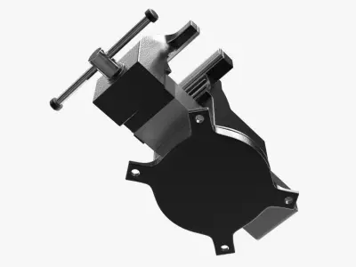 Vise 3D metal clamp 3D model