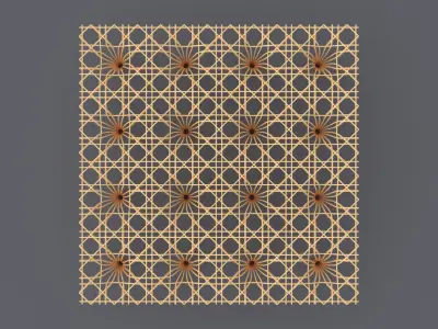Modular Gothic Timber Pavilion 3D model