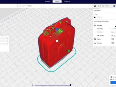 Fuel Jerry can Free 3D print model