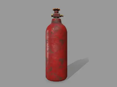 Propane Tank Low-poly 3D model
