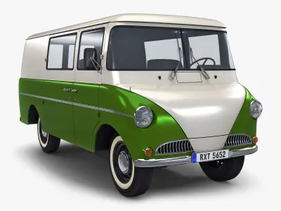 Generic Retro Cargo Van M 1 3D model