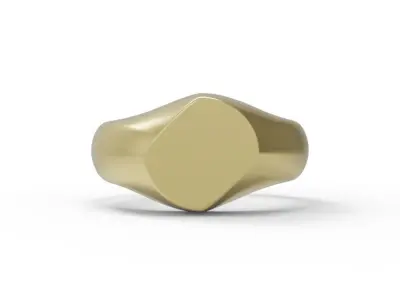 Signet ring unisex model  3D print model