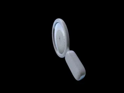 Magnifying Glass icon Low-poly 3D model