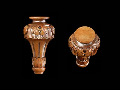 Classic leg 013 3D model