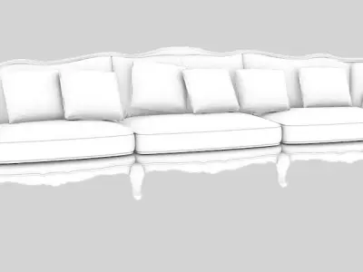 Antique Sofa 3D model