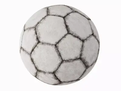 Dirty Soccer Ball 01 3D model