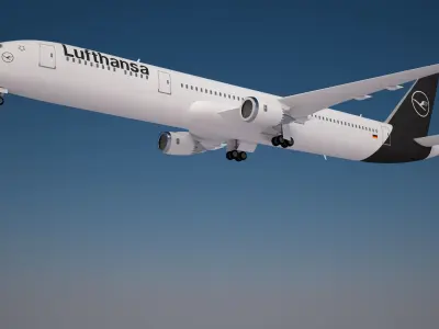 Lufthansa 787-9 Dreamliner 3D model