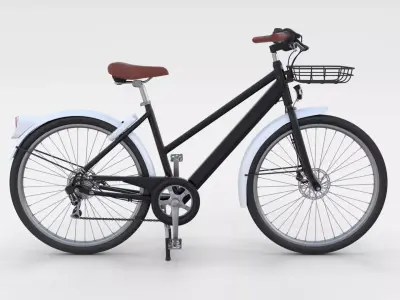 Generic Bicycle Black 3D model