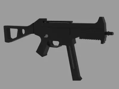 Low Poly Guns Pack Low-poly 3D model