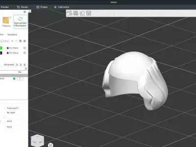 Custom3Dprint Minifigure Accessory - Minifigure Hair S2 - 037 3D print model