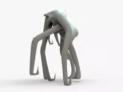 Femuto Rigged Basemesh Low-poly 3D model
