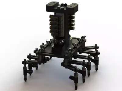 Mech W Vacuum Grippers 3D model