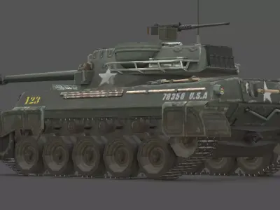 M18 Hellcat 3D Model Low-poly 3D model