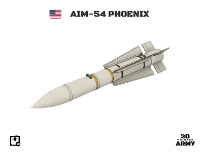 AIM-54 PHOENIX - 3D printed Missile for aeromodelling  3D print model