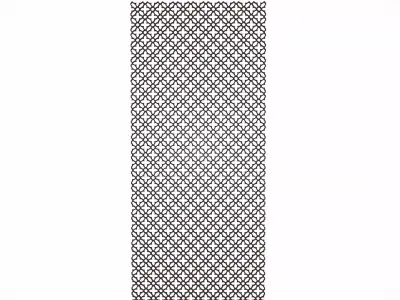 French Formal Screen Floral 3D model