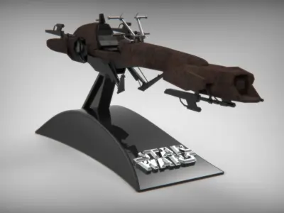 Barc Speeder - Clone Wars 3D print model
