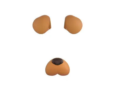 Dog Face 3D model