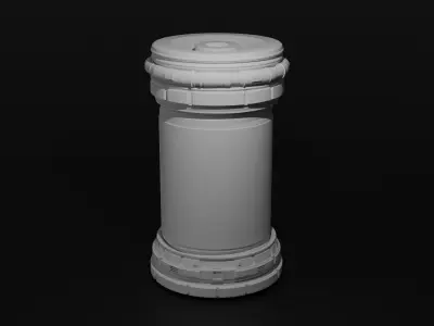 Nuclear Power Cell 3D Printable Capsule 3D print model