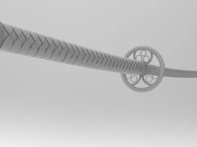 Sword  Samurai Katana  Low-poly 3D model