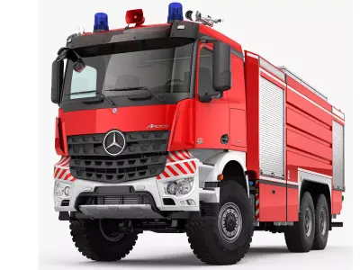 Mercedes Arocs Fire Truck 3D model