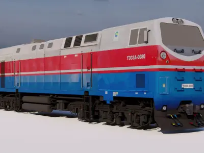 TE33A Diesel Locomotive 3D model