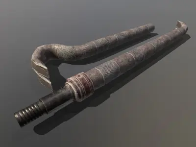 Patacabra doble Low-poly 3D model