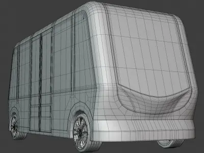 Shuttle minibus concept 2024 3D model