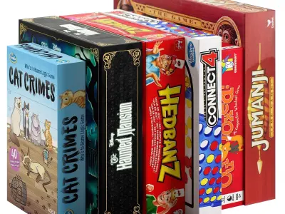 Board Games Pack 5 3D model