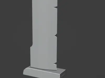 Gameready Stylized Fantasy Sword Free low-poly 3D model