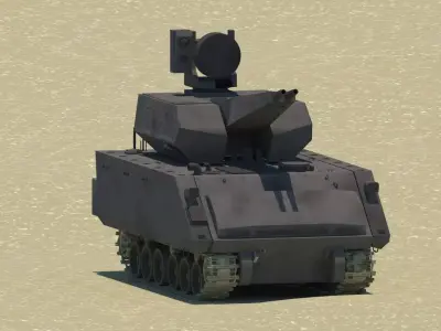 KORKUT Hava Savunma Sistemi - Korkut Air Defance System Low-poly 3D model