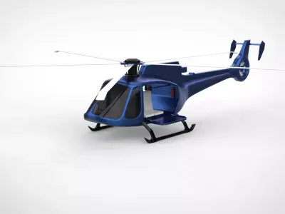 Helicopter 3D model 16