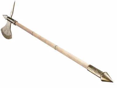 Halberd 03 Low-poly 3D model