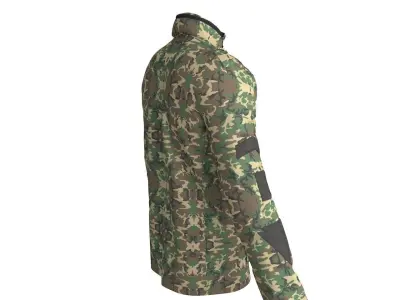 Military Uniform Jacket 3D model 3D model