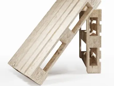 EUR EPAL Pallet Low-poly 3D model