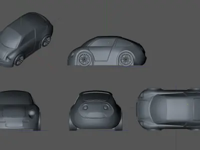 AAA Ferrari Half Moon Concept Design 3D print model