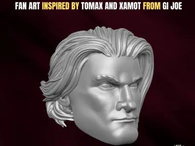 Crimson Twins heads for action Figures 3D print model purchase