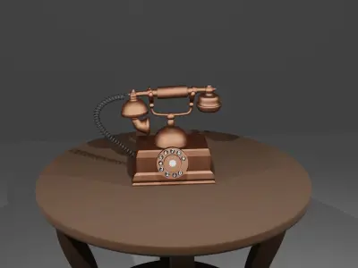 Vintage Telephone 3D model order