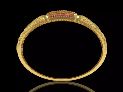 Art Deco Bracelet 42 3D print model